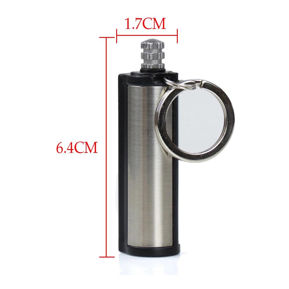 Waterproof Fire Starter Lighter Match Keychain Survival Camping Metal Bullet AU - Image 7