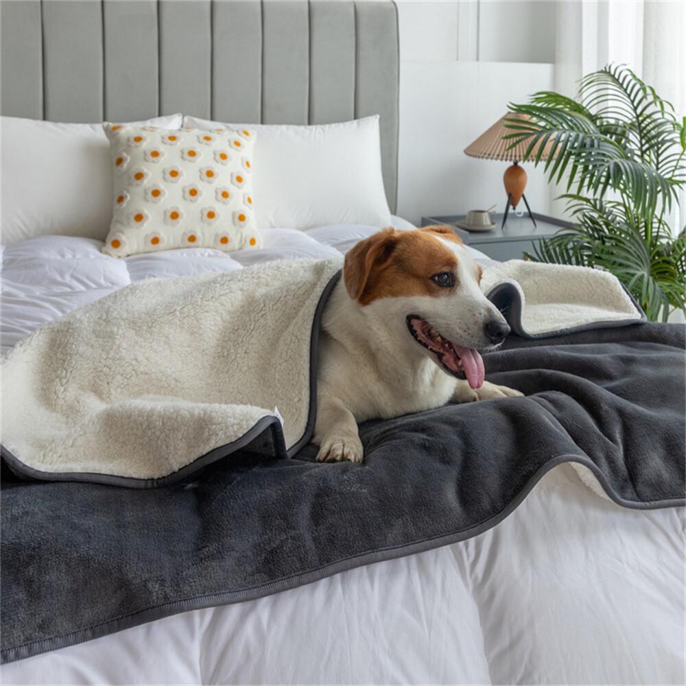 Waterproof Premium Reversible Dog Blanket Pet Bed Protects Couch Bed From Spills - Image 5