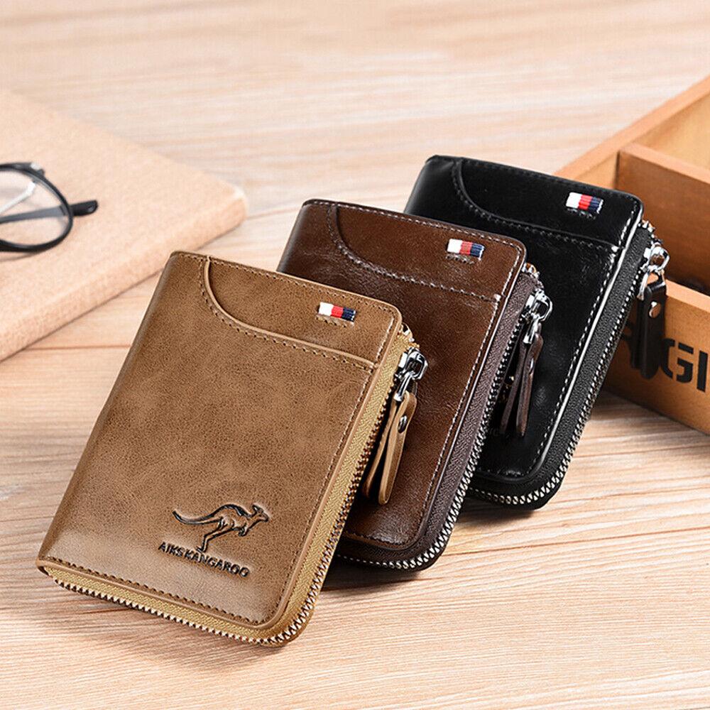 Waterproof RFID Blocking Leather Wallet ID Purse Men's Cash Credit Card Holder - Image 2