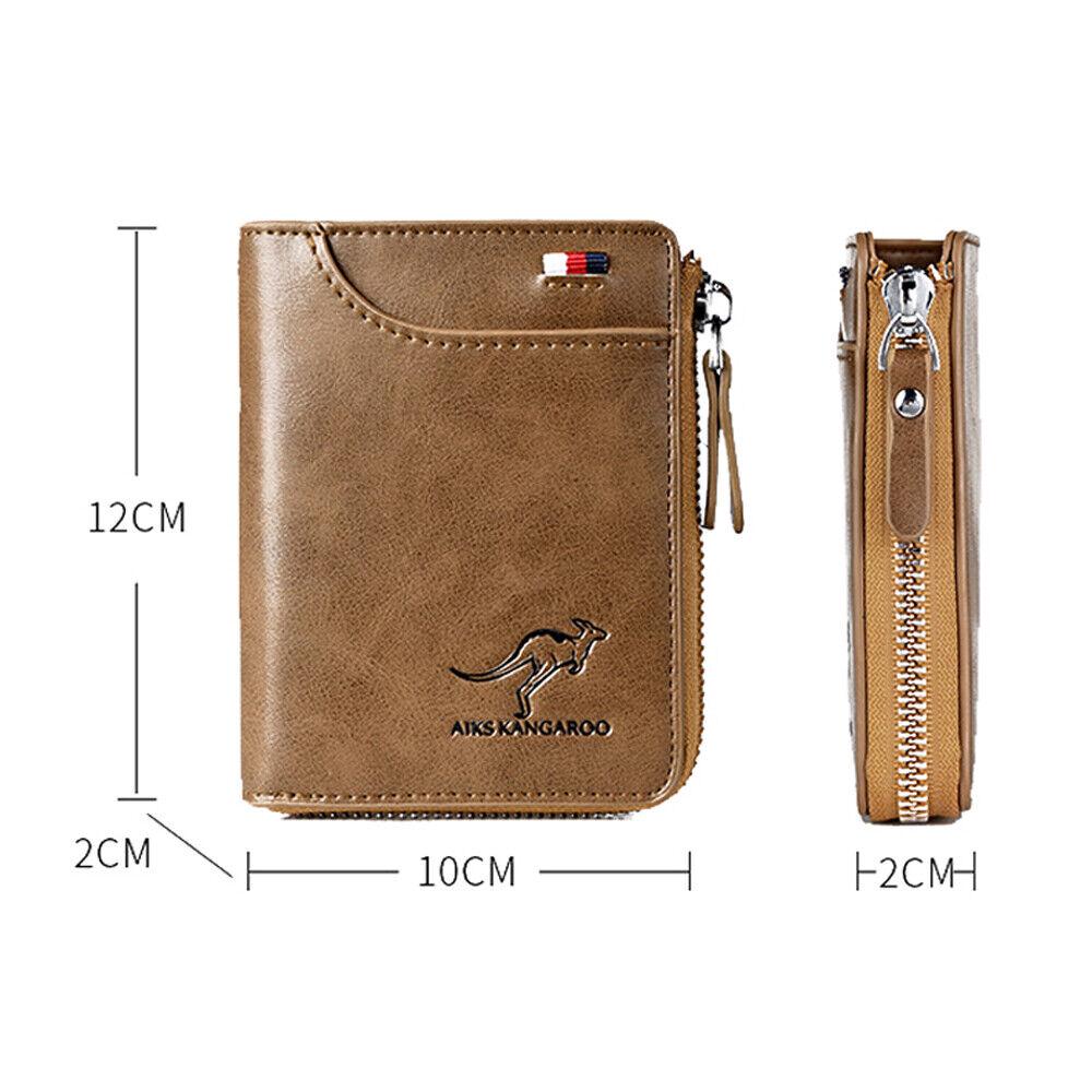 Waterproof RFID Blocking Leather Wallet ID Purse Men's Cash Credit Card Holder - Image 3
