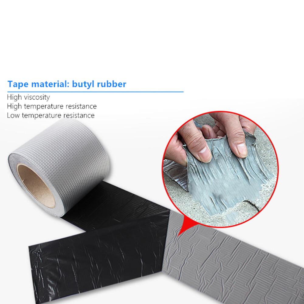 Waterproof Tape Butyl Rubber Aluminium Foil Roof Pipe Caravan Repair Flashing - Image 3
