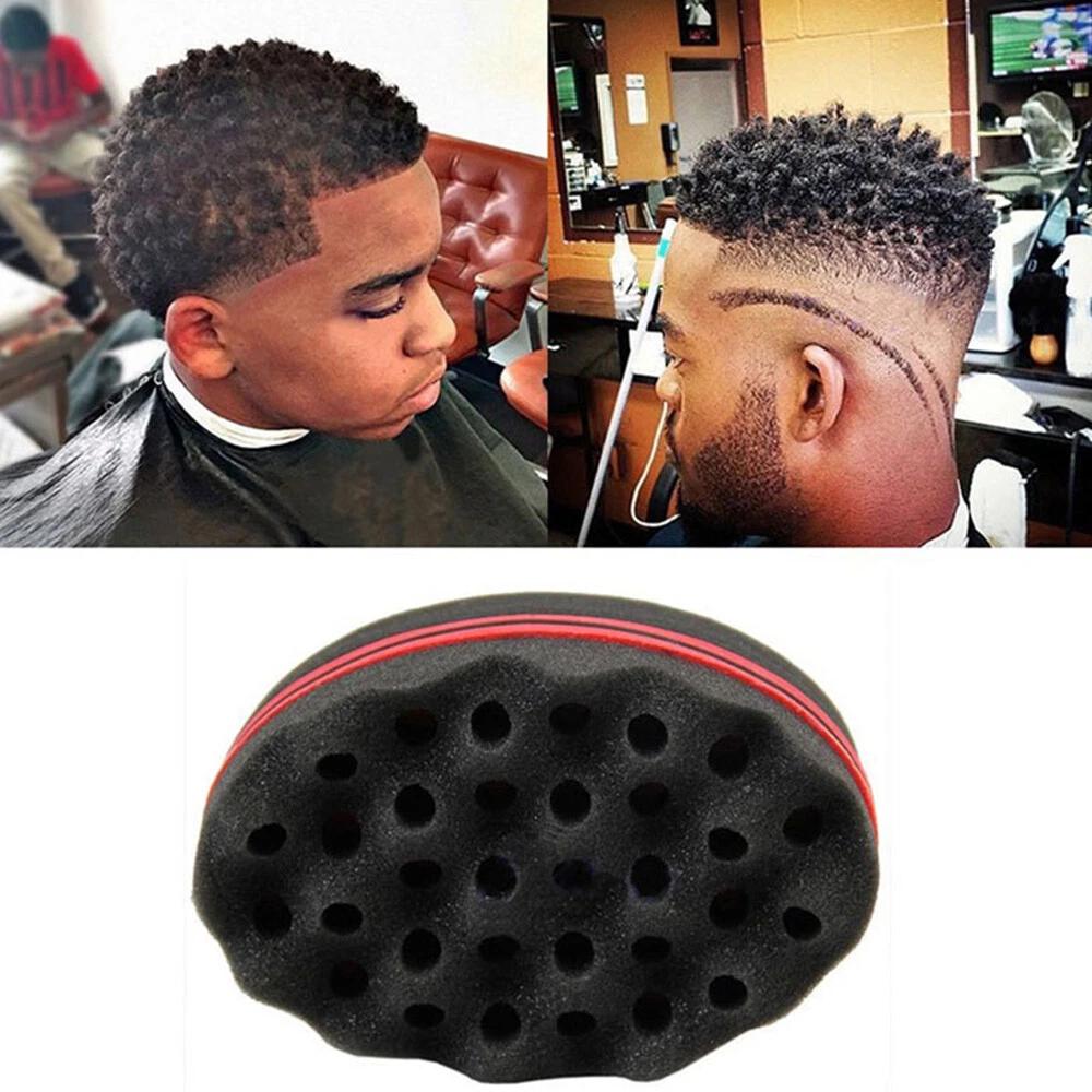 Wave Barber Hair Brush Sponge Twist Curl Coil Magic Tool For Dreads Afro Locs - Image 4