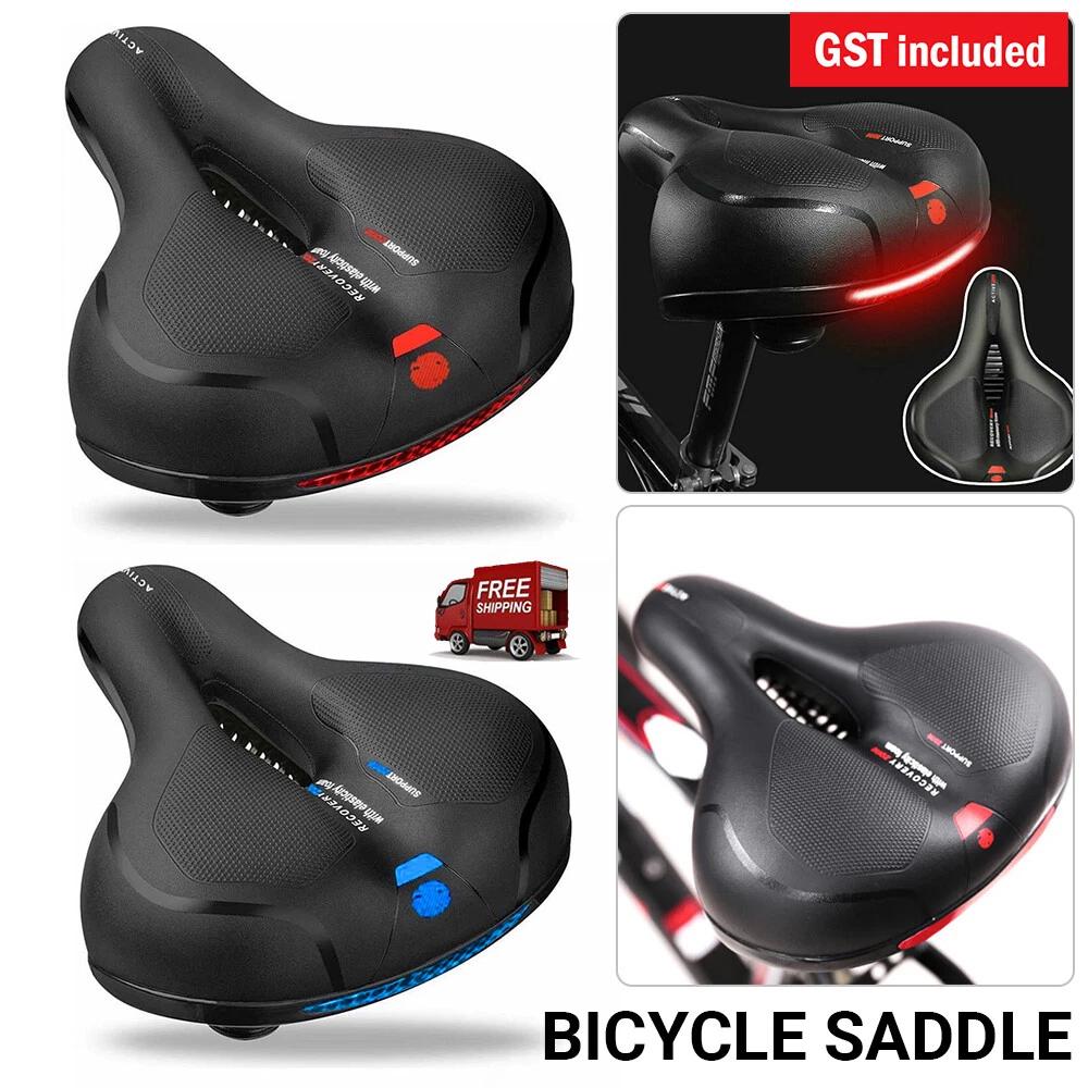 Wide Big Bum Bike Bicycle Saddle Seat Comfort Cruiser Extra Sporty Soft Pad AU