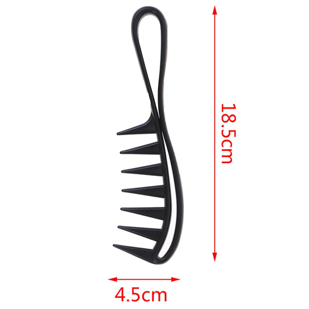 Wide Tooth Shark Hair Comb Detangler Curly Hair Massage Hair Brush Hairdressing - Image 4