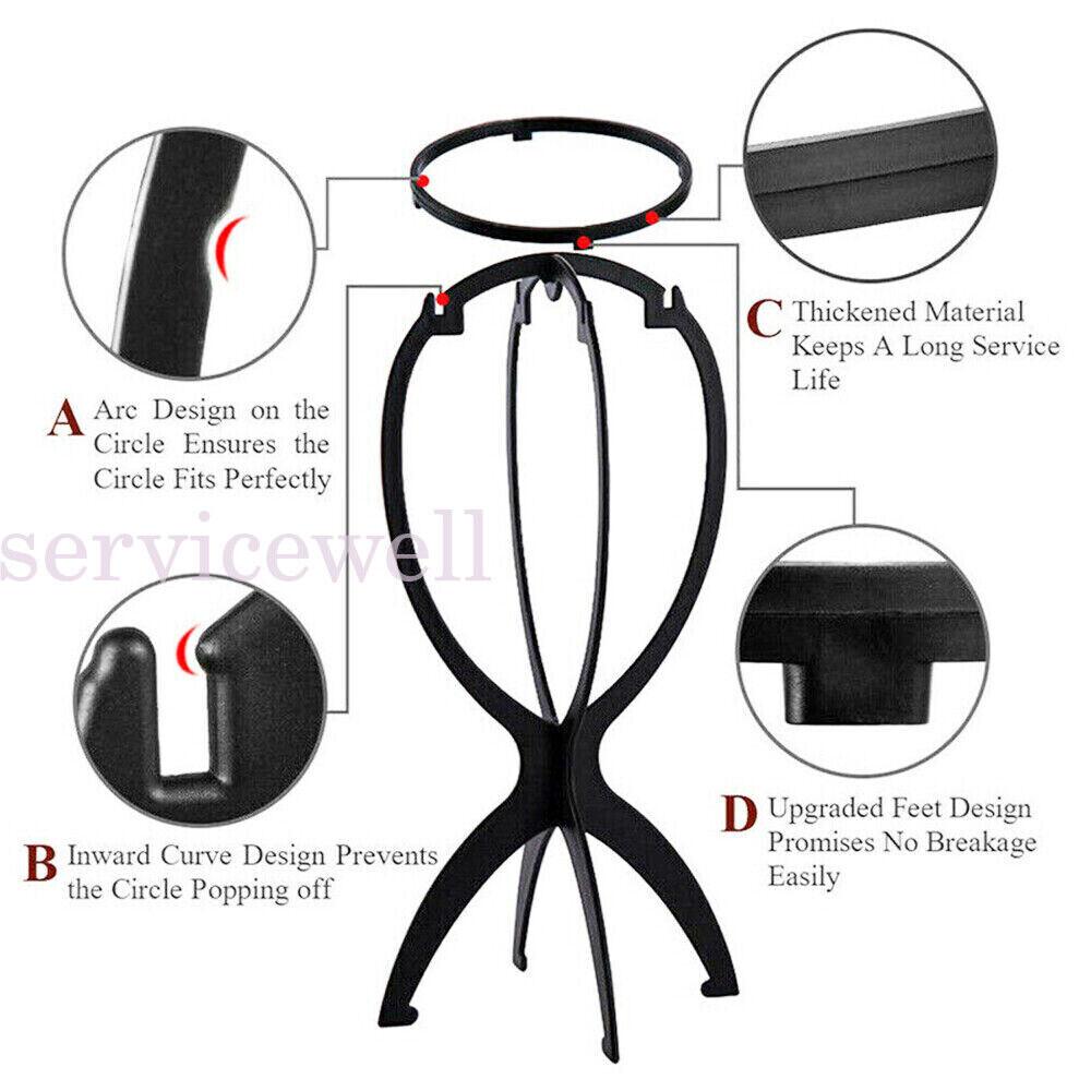 Wig Stand Hanger Stable Detachable Hanging Holder Hair Accessories Hat Display - Image 4