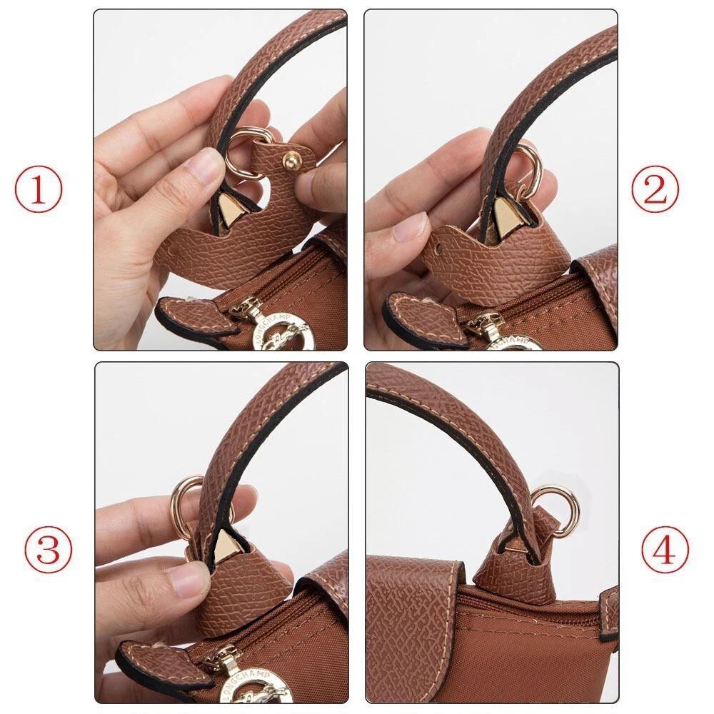 Women Adjustable Leather Bag Shoulder Strap Replacement Cross Body Handbag Belt - Image 5
