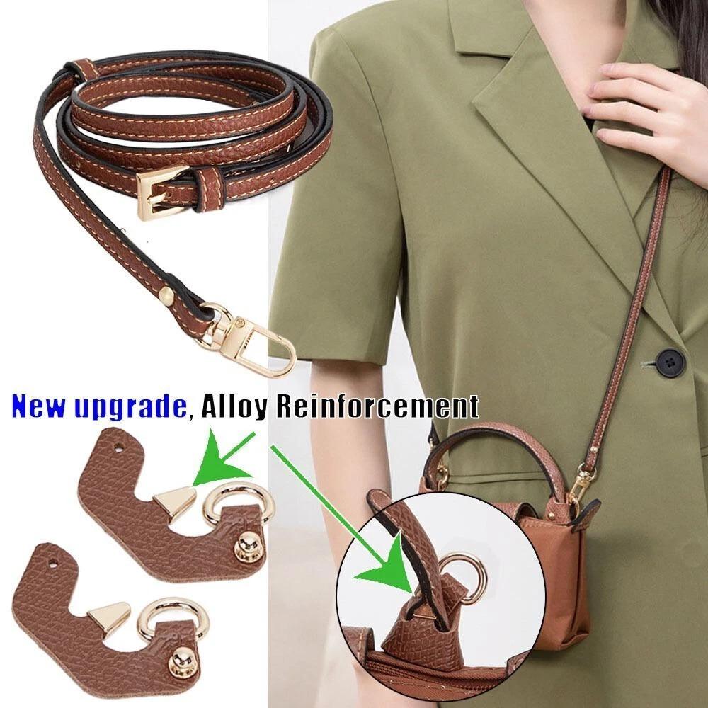 Women Adjustable Leather Bag Shoulder Strap Replacement Cross Body Handbag Belt - Image 2