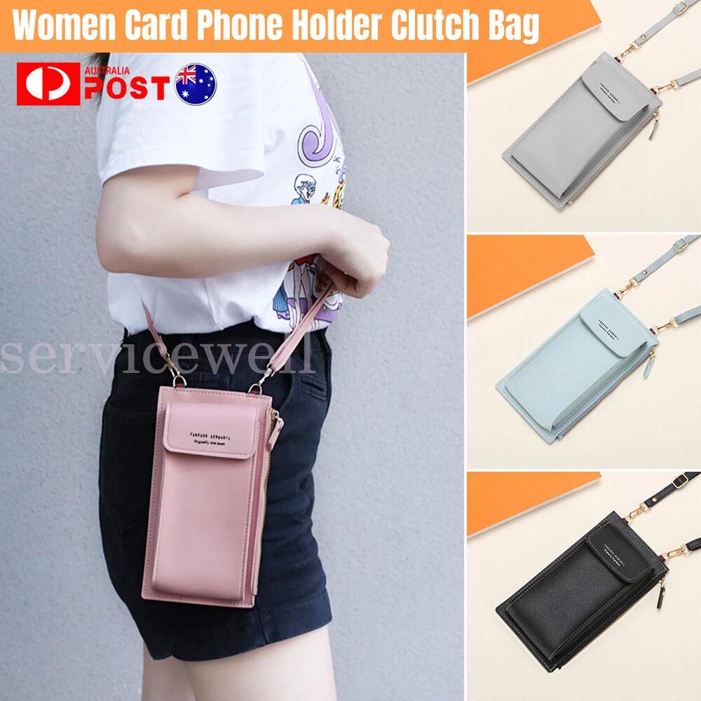 Women Clutch Bag Purse Leather Wallet Ladies Handbag Card Phone Holder Case Coin