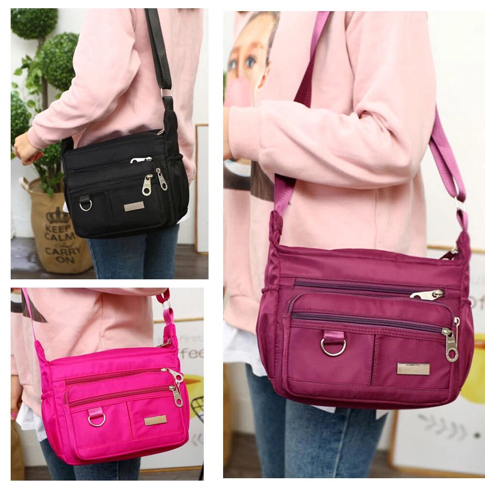 Women Multi Pocket Messenger Handbag Cross Body Bags Shoulder Bag Handbags Hot - Image 7