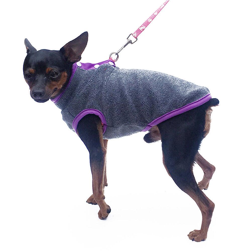 XS-XL Pet Dog Puppy Winter Warm Fleece Jumper Vest Coat Jacket Apparel Clothes - Image 3