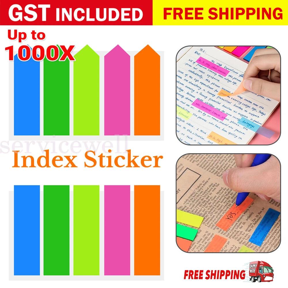 Sticky Notes Plastic Bookmaker Page Maker Tabs Sticker Memo Pad