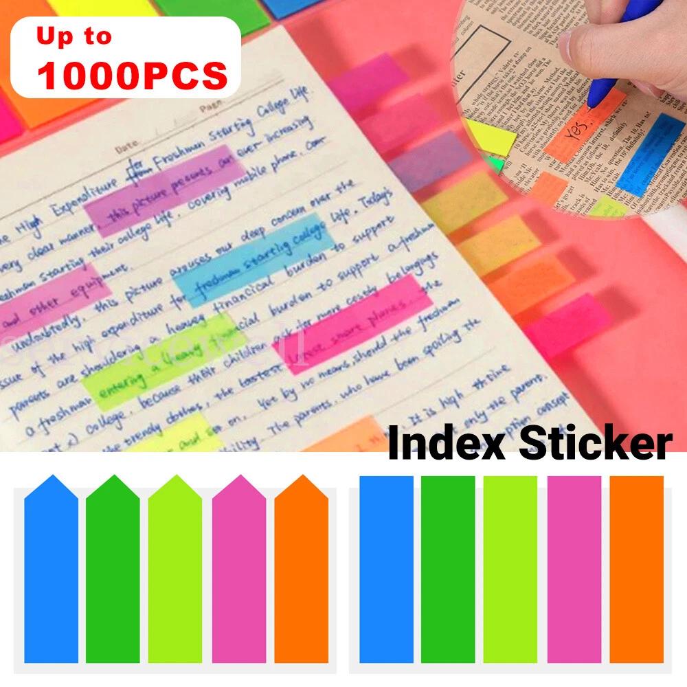 Sticky Notes Bookmaker Page Maker Tabs Index Stickers Memo Pad Coloured