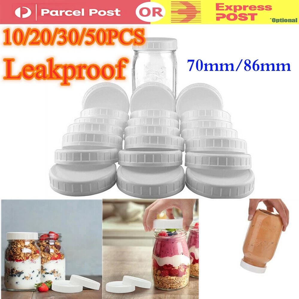 Wide Mouth Lids For Mason Jar Plastic Leak Proof Bottle Storage Cap Cover