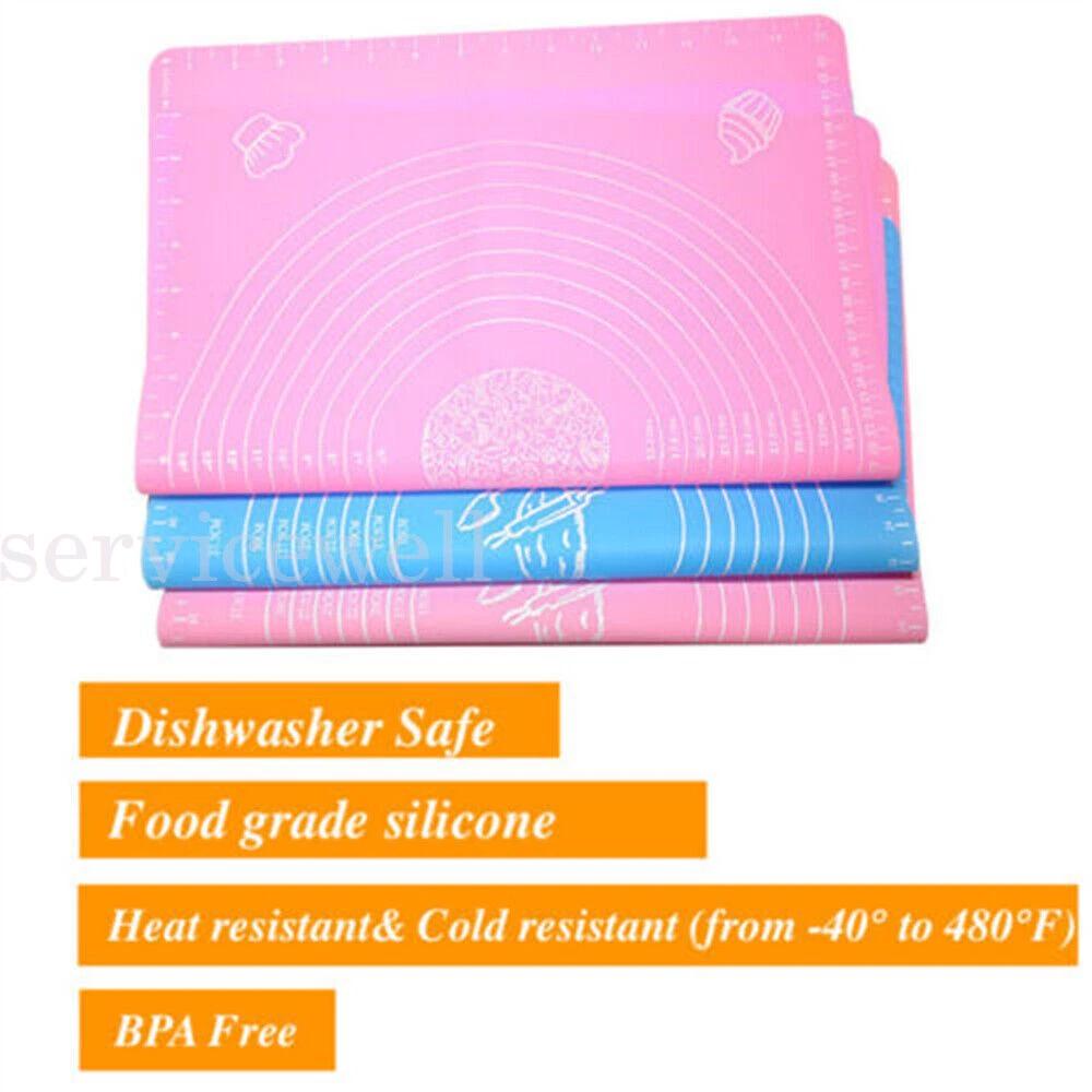 50 cm Silicone Baking Mat Pastry Bakeware Pad Clay Fondant sheet Large - Image 4