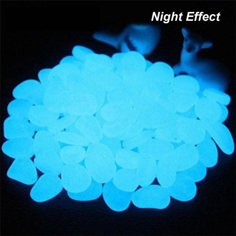 Pebbles Stone Glow in the Dark Rock Fish Tank Stones For Garden Road - Image 6