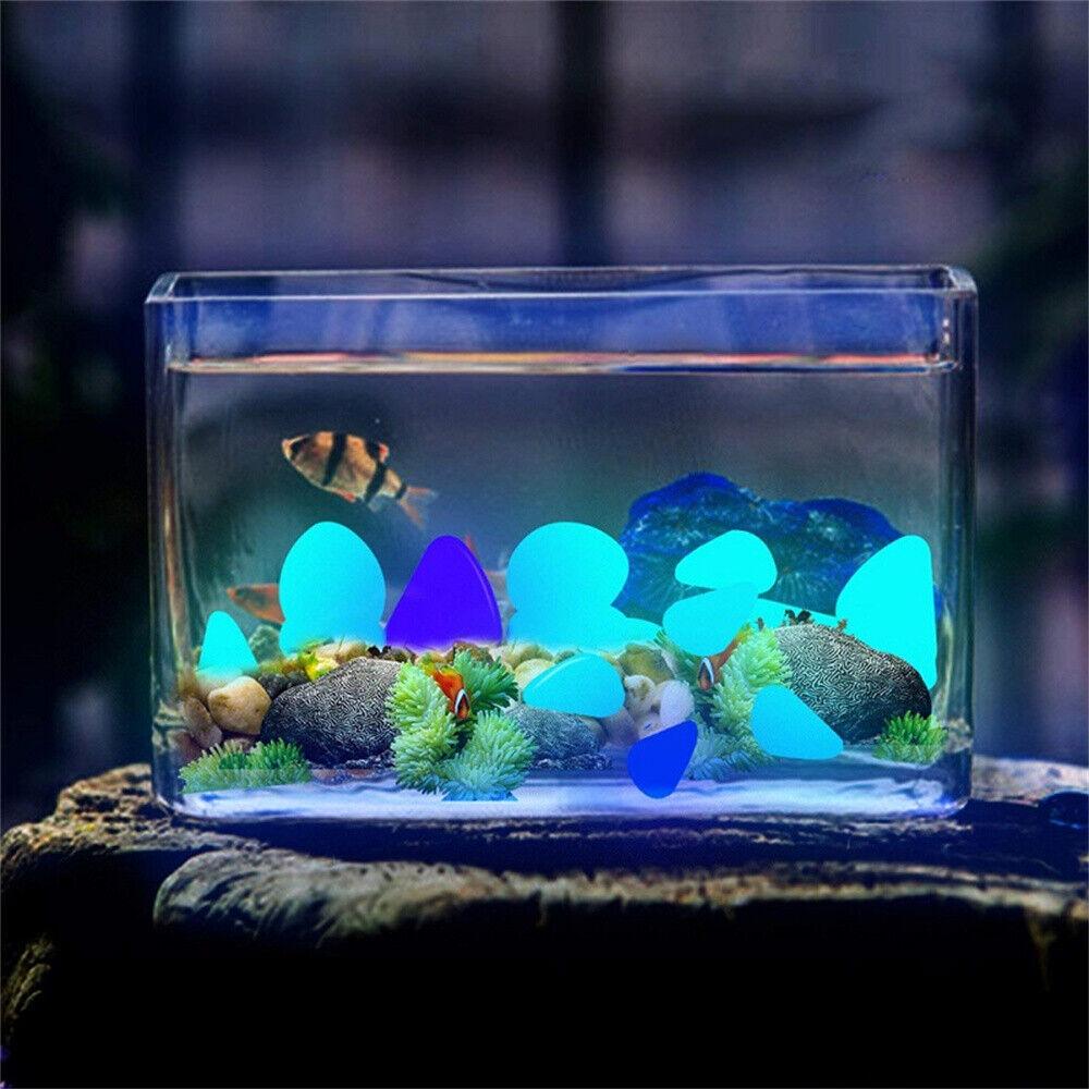 Pebbles Stone Glow in the Dark Rock Fish Tank Stones For Garden Road - Image 3