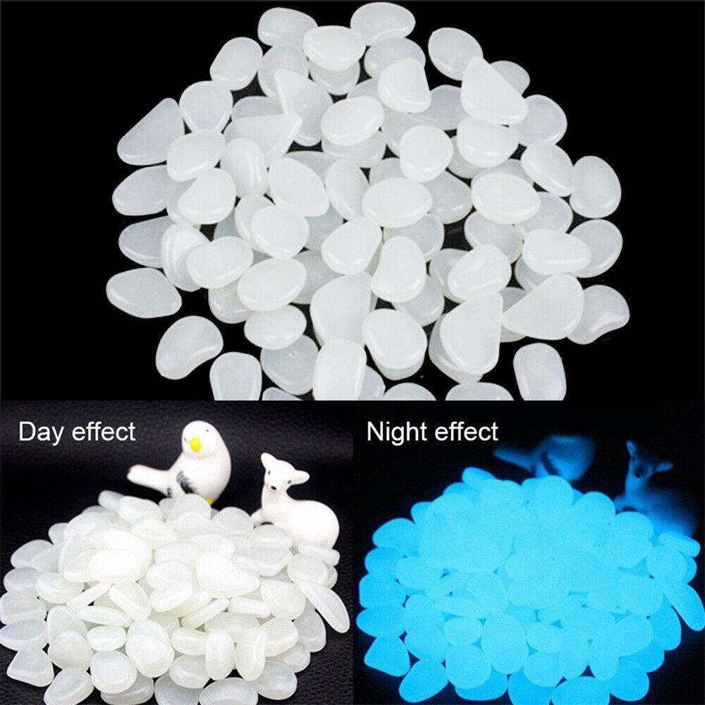 Pebbles Stone Glow in the Dark Rock Fish Tank Stones For Garden Road - Image 4