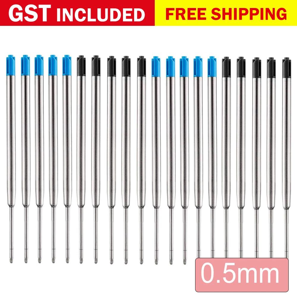 Black Blue Ink Refills For Parker Pen Ball Point Pen Refill 0.5m 1mm